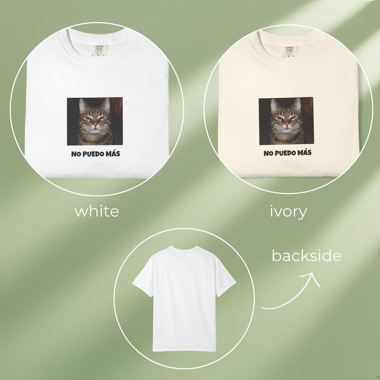 No puedo mas quote T-shirt for cat lovers color variations