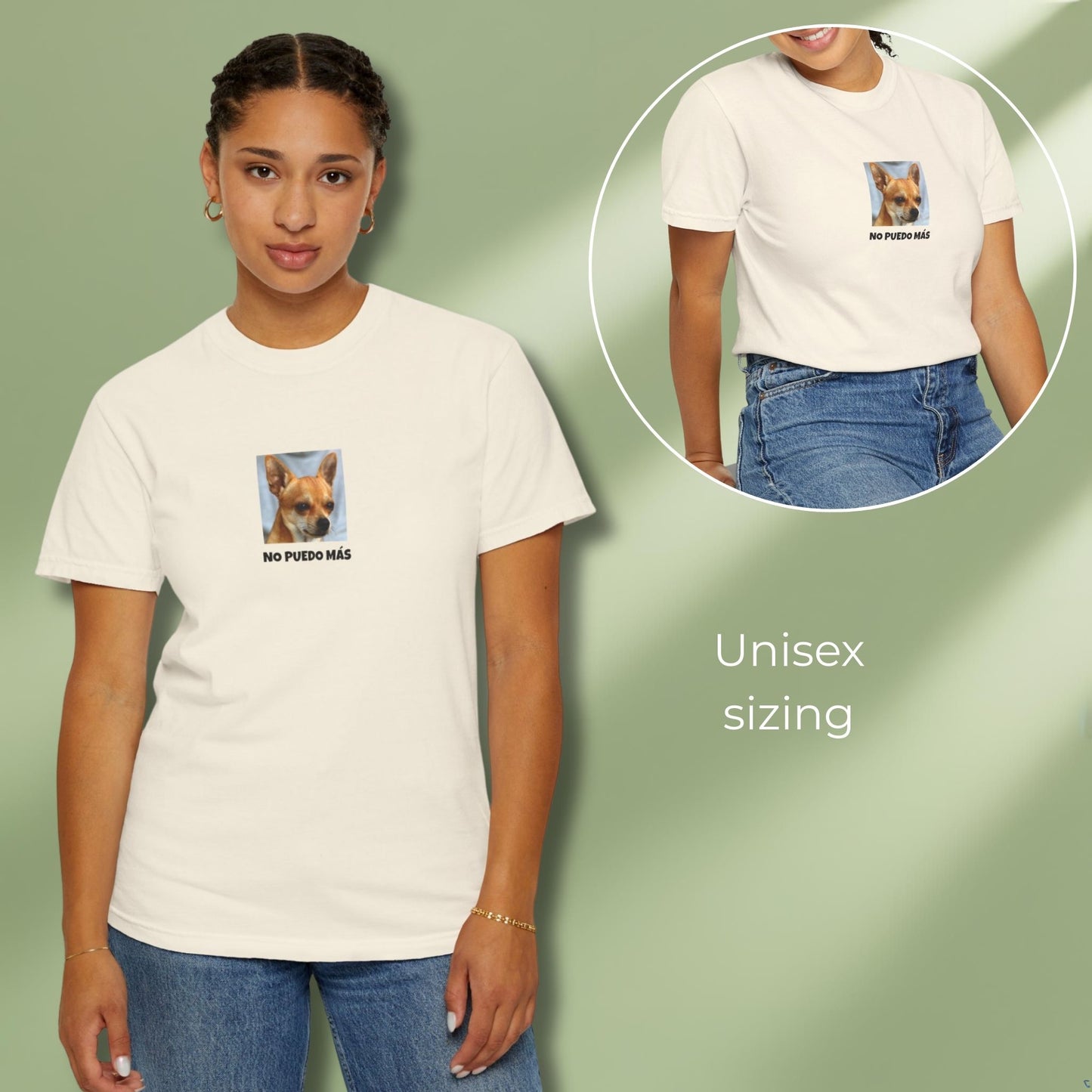 No puedo mas quote T-shirt for dog lovers on woman model