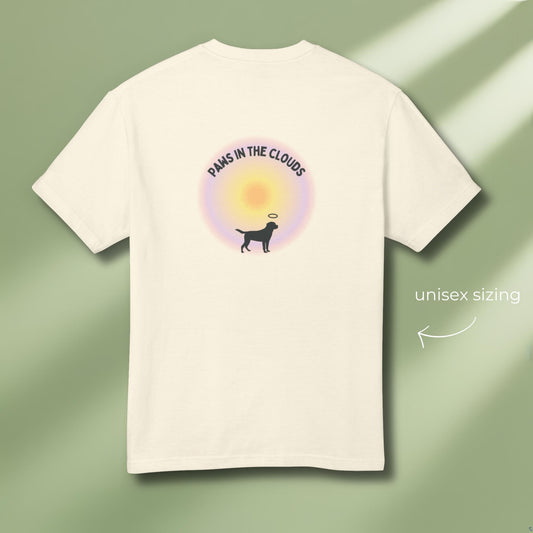 Backside of dog memorial T-shirt